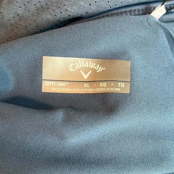Callaway Golf Womens 16" Heather Perforated Golf Skort Blue Horizon Size XL. NWT